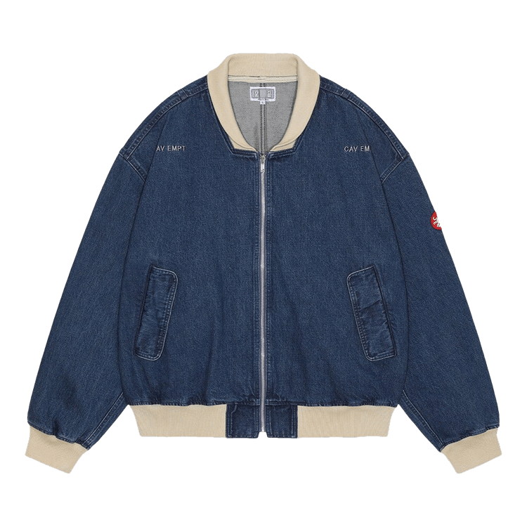 Cav Empt Washed Denim Zip Jacket "Indigo"