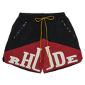 Rhude Yachting Short "Black/Maroon"