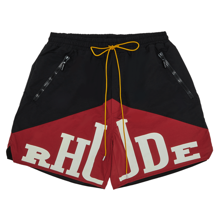 Rhude Yachting Short "Black/Maroon"