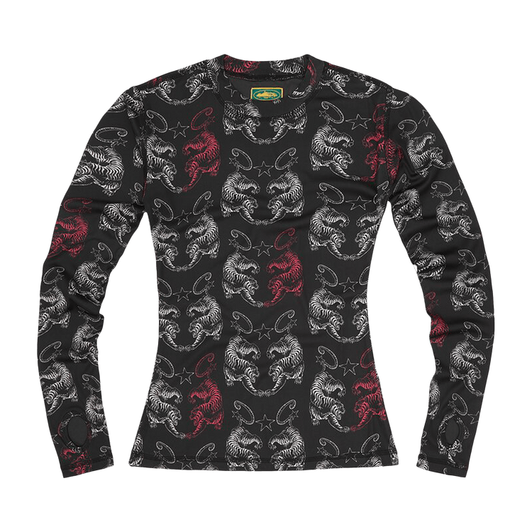 Corteiz Tiger Mesh Long-Sleeve "Black"
