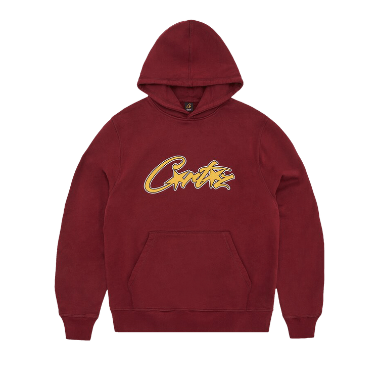 Corteiz Satin Applique Allstarz Hoodie "Maroon"
