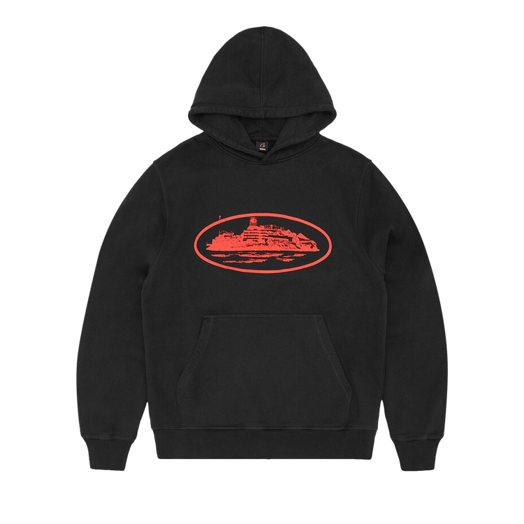 Corteiz Alcatraz Hoodie V2 "Black/Red"