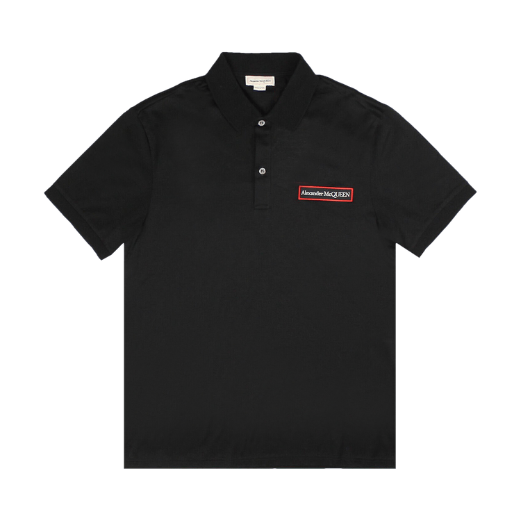 Alexander McQueen Logo Patch Polo "Black"