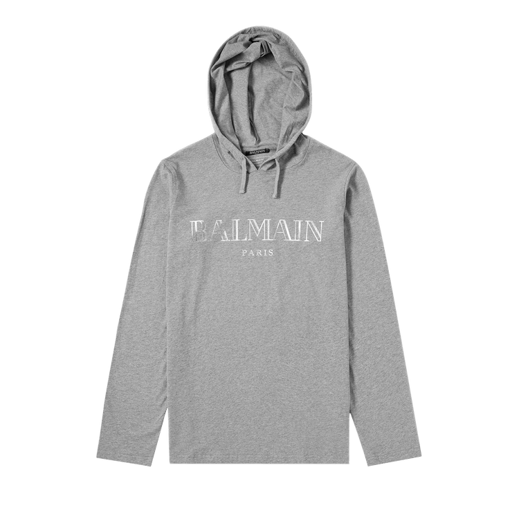 Balmain Logo Hoodie "Grey"