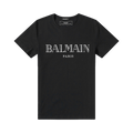 Balmain Logo Tonal T-Shirt "Black/White"