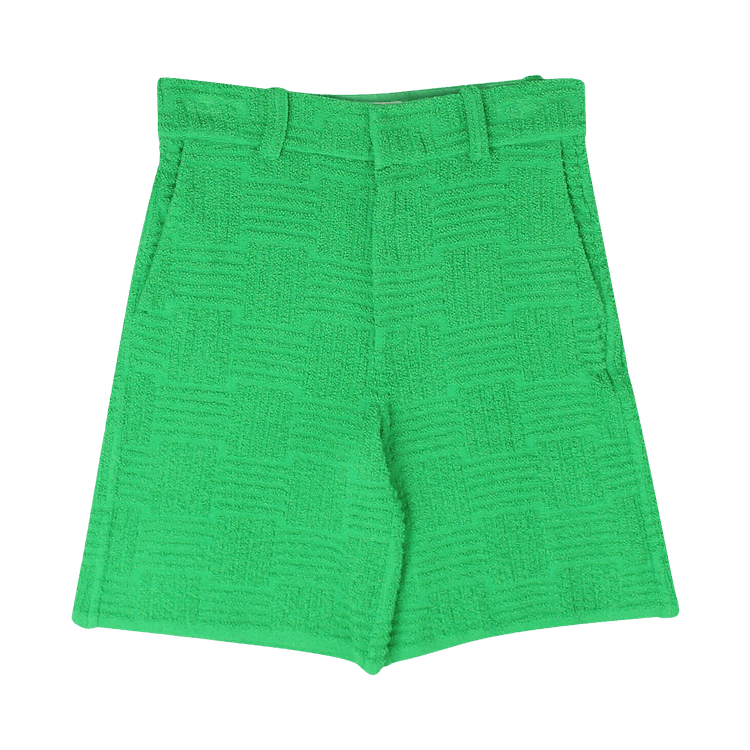 Bottega Veneta Jacquard Toweling Shorts "Green"