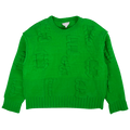 Bottega Veneta Alphabet Chenile Knit Sweater "Green"