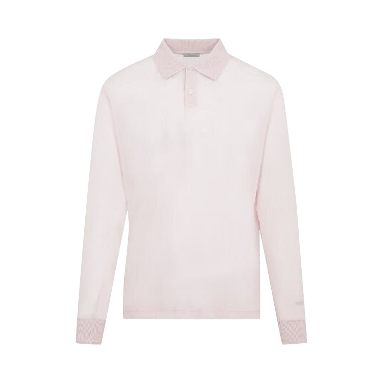Dior Long-Sleeve Polo Shirt "Pink"