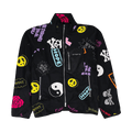 Mastermind All Over Fleece Jacket "Black/Multicolor"