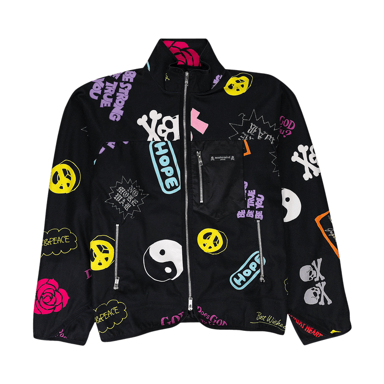 Mastermind All Over Fleece Jacket "Black/Multicolor"