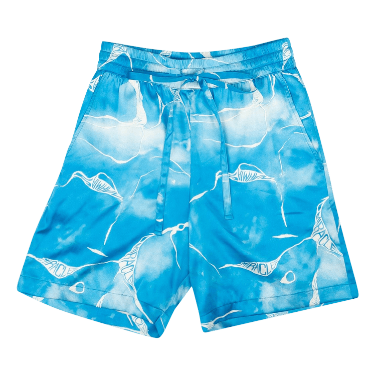 Nahmias Miracle Tie Dye Silk Shorts "Blue"