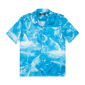 Nahmias Miracle Tie Dye Silk Shirt "Blue"