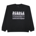 PURPLE BRAND French Terry Crew "Black"