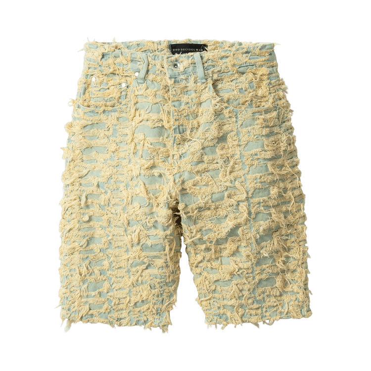 Who Decides War Denim Shorts "Golden Musk"
