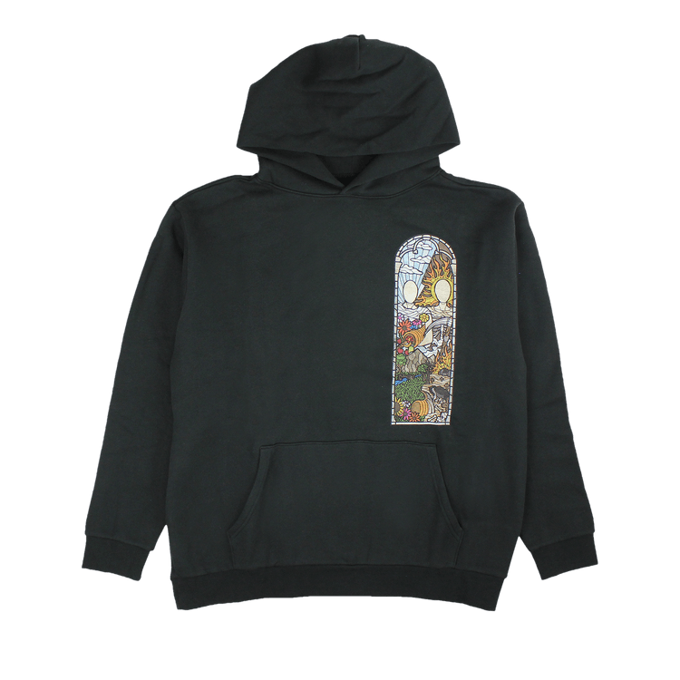 Who Decides War Stained Glass Hoodie "Black"