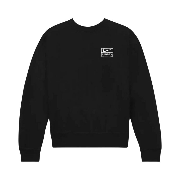 Stussy x Nike Fleece Crew "Black"