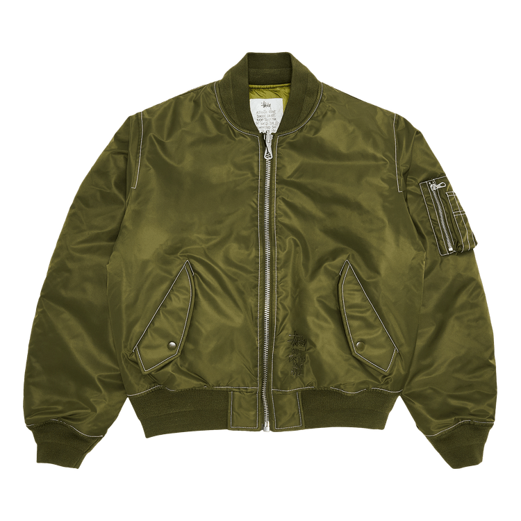 Stussy Built Reversible Bomber Jacket "Olive"
