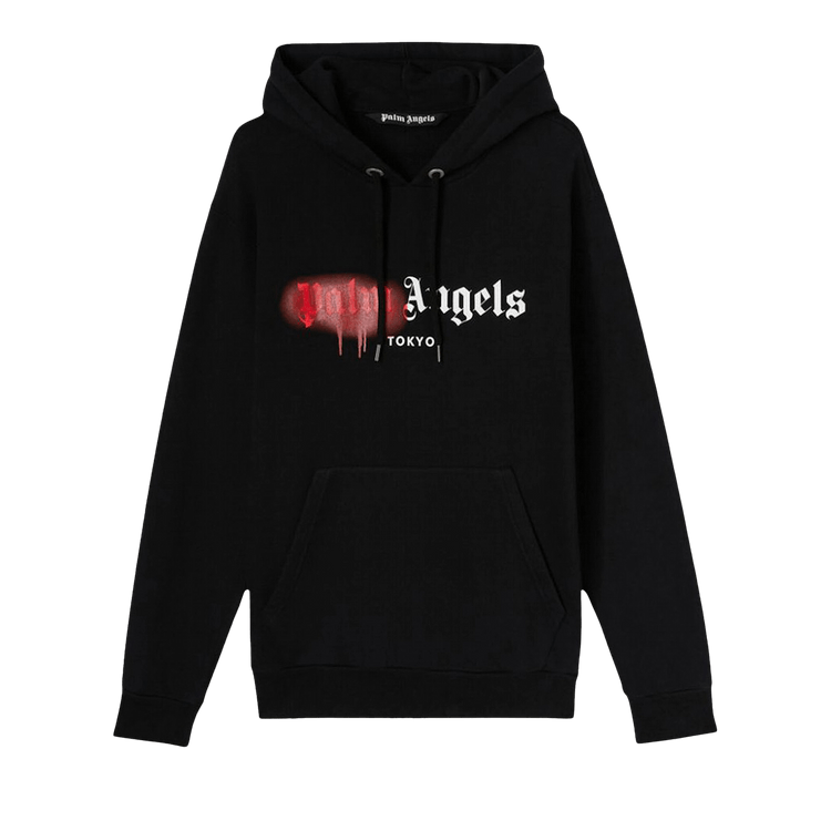 Palm Angels Tokyo Sprayed Hoodie "Black"