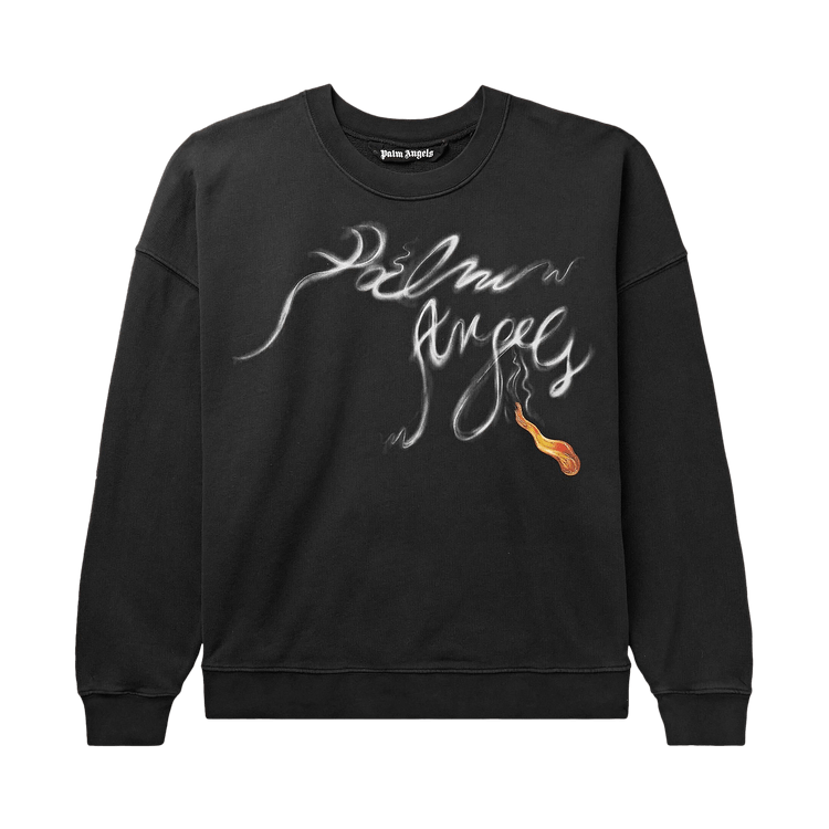 Palm Angels Foggy Sweatshirt "Black White"