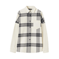 Palm Angels Logo Check Overshirt "Off White/Anthracite"