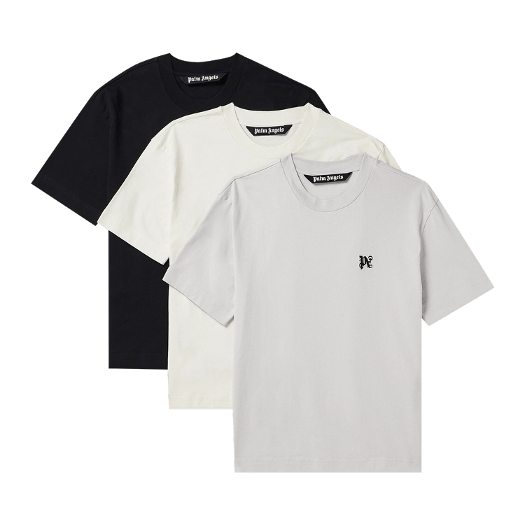 Palm Angels Monogram T-Shirt (3 Pack) "Multicolor"