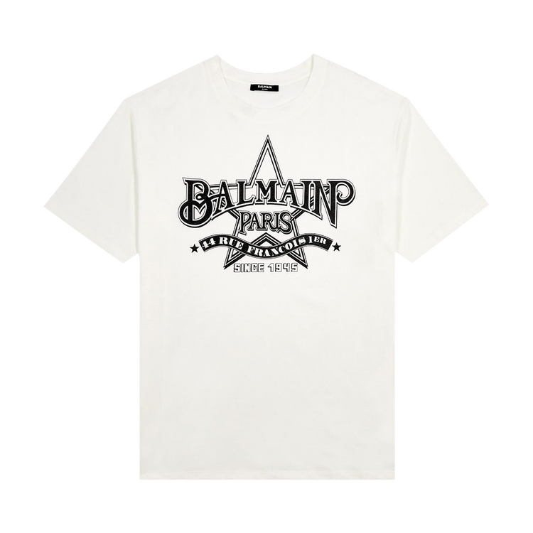 Balmain Star T-Shirt "White/Black"