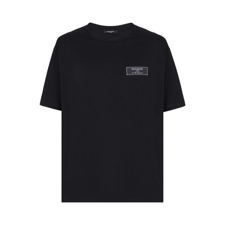 Balmain Etiquette T-Shirt "Black/White"