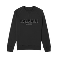 Balmain Logo Sweatshirt "Black/Black/Silver"