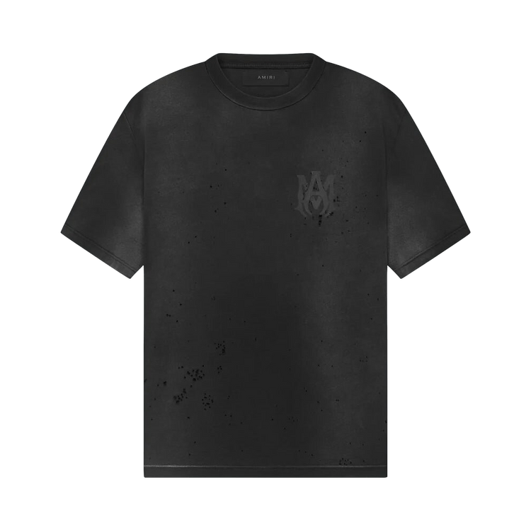 Amiri Logo Shotgun Tee "Faded Black"