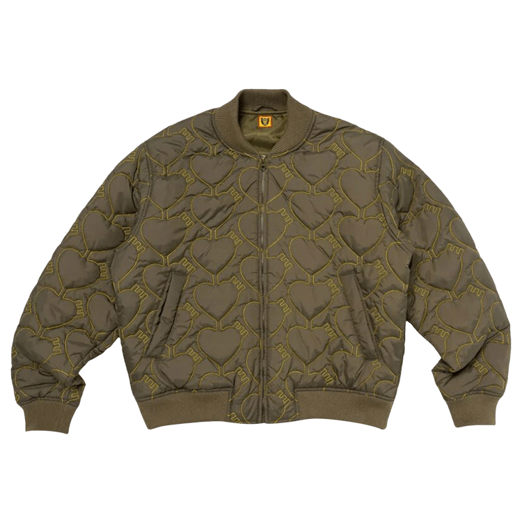 Human Made Heart Quilting Jacket "Olive Drab"