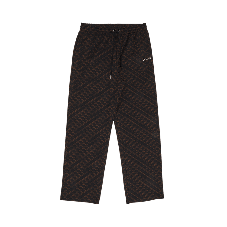 CELINE Triomphe Monogram Track Pants "Black/Marron"
