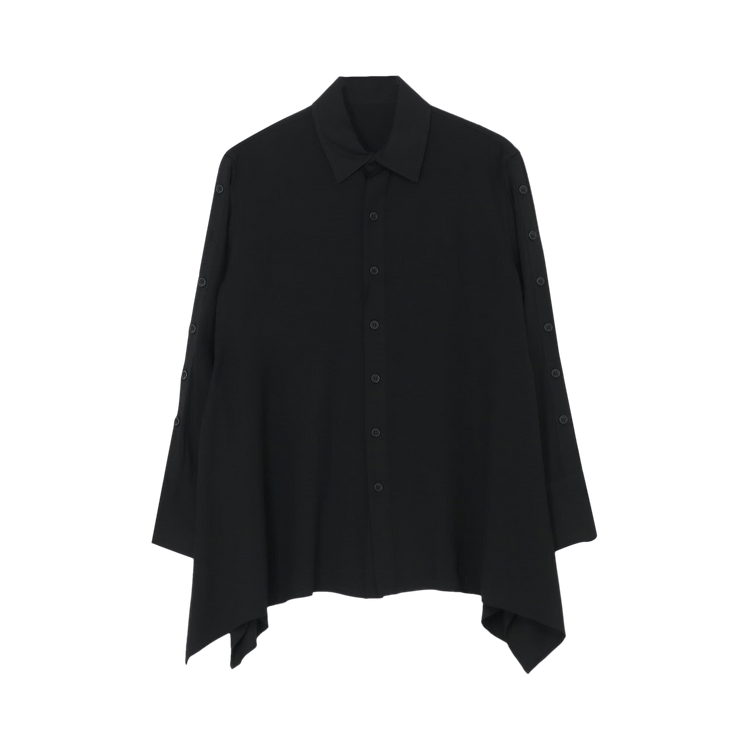Yohji Yamamoto Opened Sleeve Blouse "Black"
