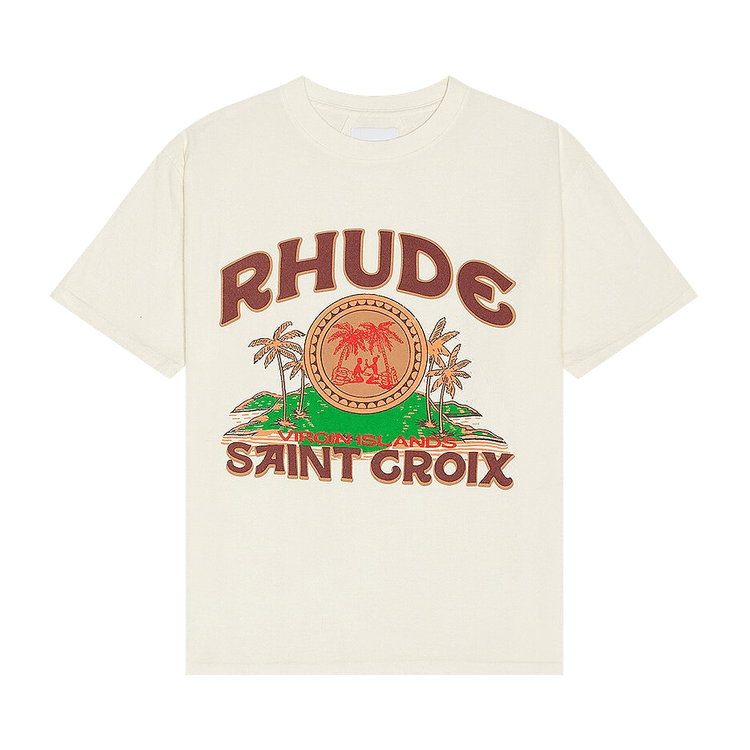 Rhude Saint Croix T-Shirt "Vintage White"