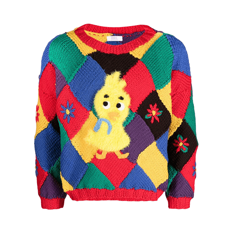ERL Patchwork Sweater "Red"