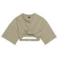 Jacquemus Le T-Shirt Bahia Court "Light Khaki"