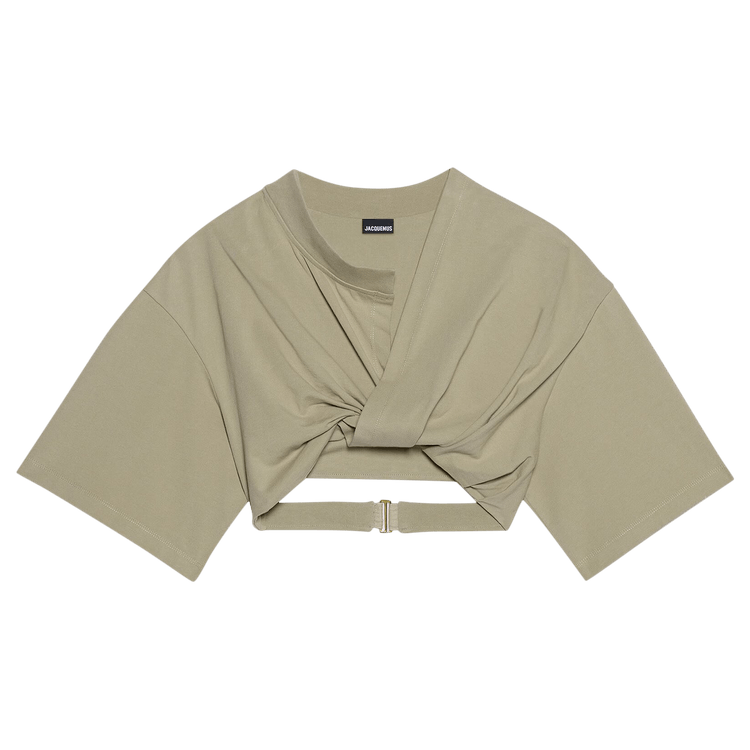 Jacquemus Le T-Shirt Bahia Court "Light Khaki"