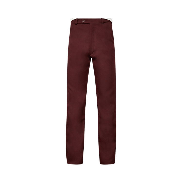 Martine Rose Rolled Waistband Tailored Trouser "Burgundy"