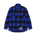 Sp5der 5 Flannel Shirt "Blue Plaid"