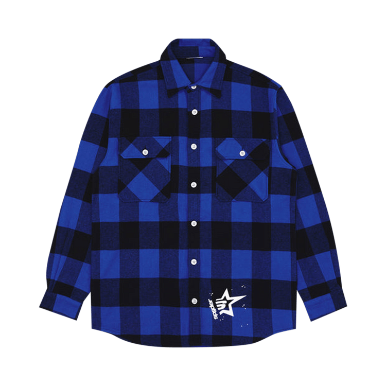 Sp5der 5 Flannel Shirt "Blue Plaid"