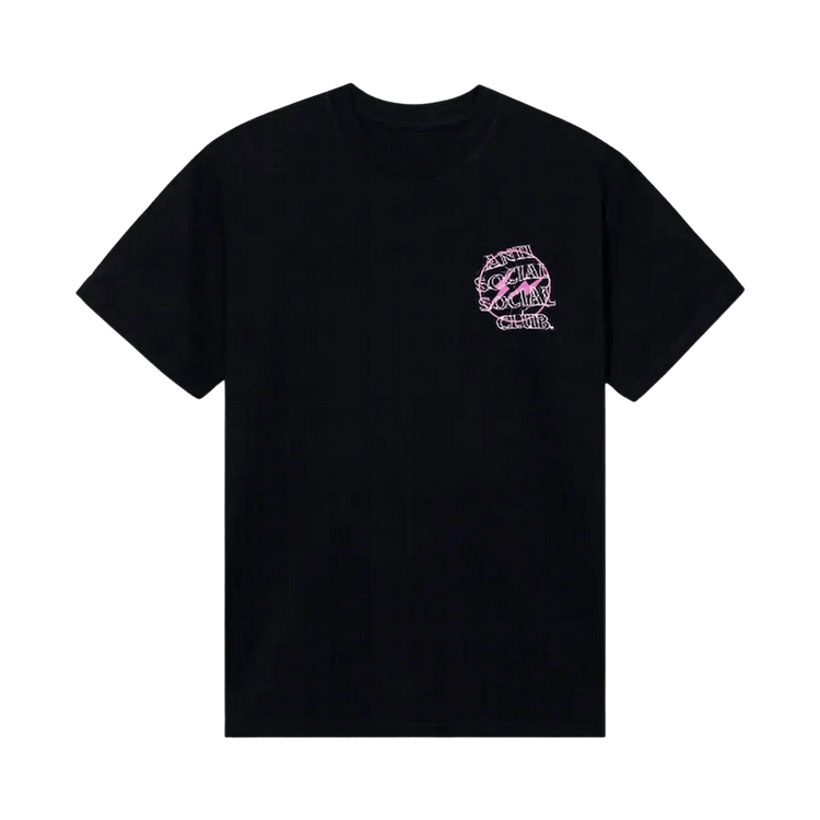 Anti Social Social Club x Fragment Bolt Tee "Black/Pink"