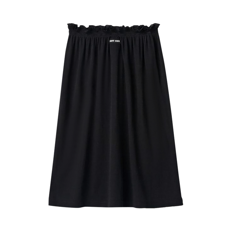 Miu Miu Costina Jersey Skirt "Black"