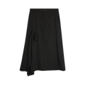 Y's Y-Right Side Flare Skirt 'Black'