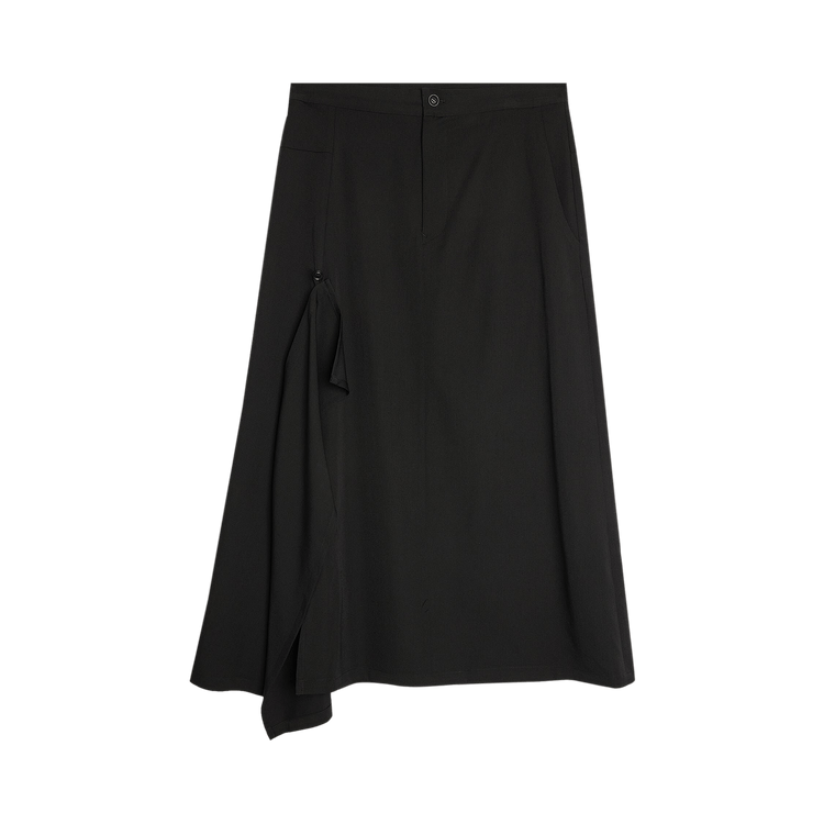 Y's Y-Right Side Flare Skirt 'Black'
