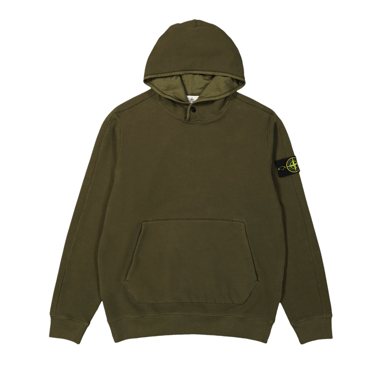 Stone Island Logo Patch Hoodie "Olive"