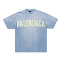 Balenciaga Tape Type Medium Fit T-Shirt "Faded Blue"