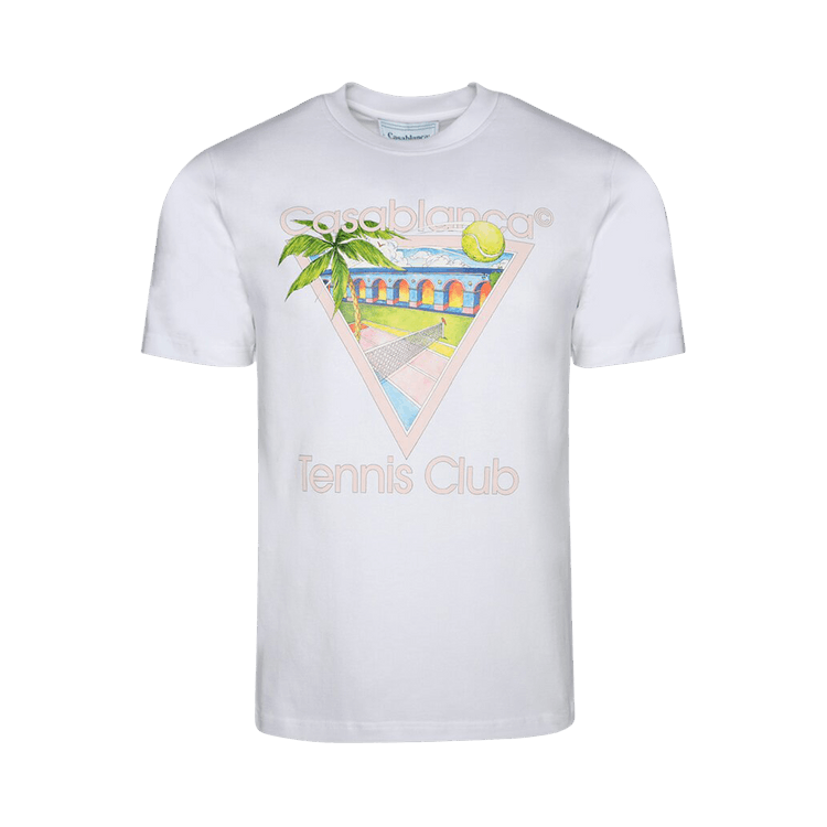 Casablanca Tennis Club Icon T-Shirt "White"