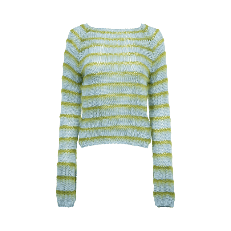 Marni Mohair Striped Jumper "Iris Blue"