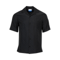 Off-White Textured Jacquard Shirt "Black"