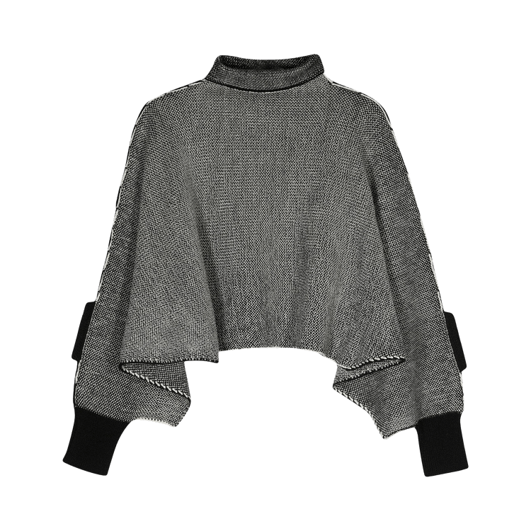 Issey Miyake Seed Stitch Knit Top "Black Hued"