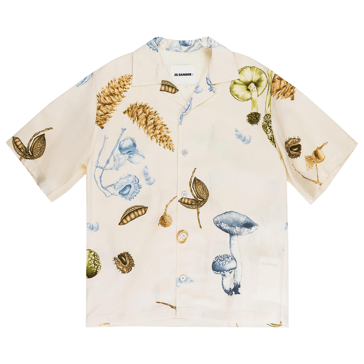 Jil Sander Printed Forest Shirt "Beige/Multicolor"